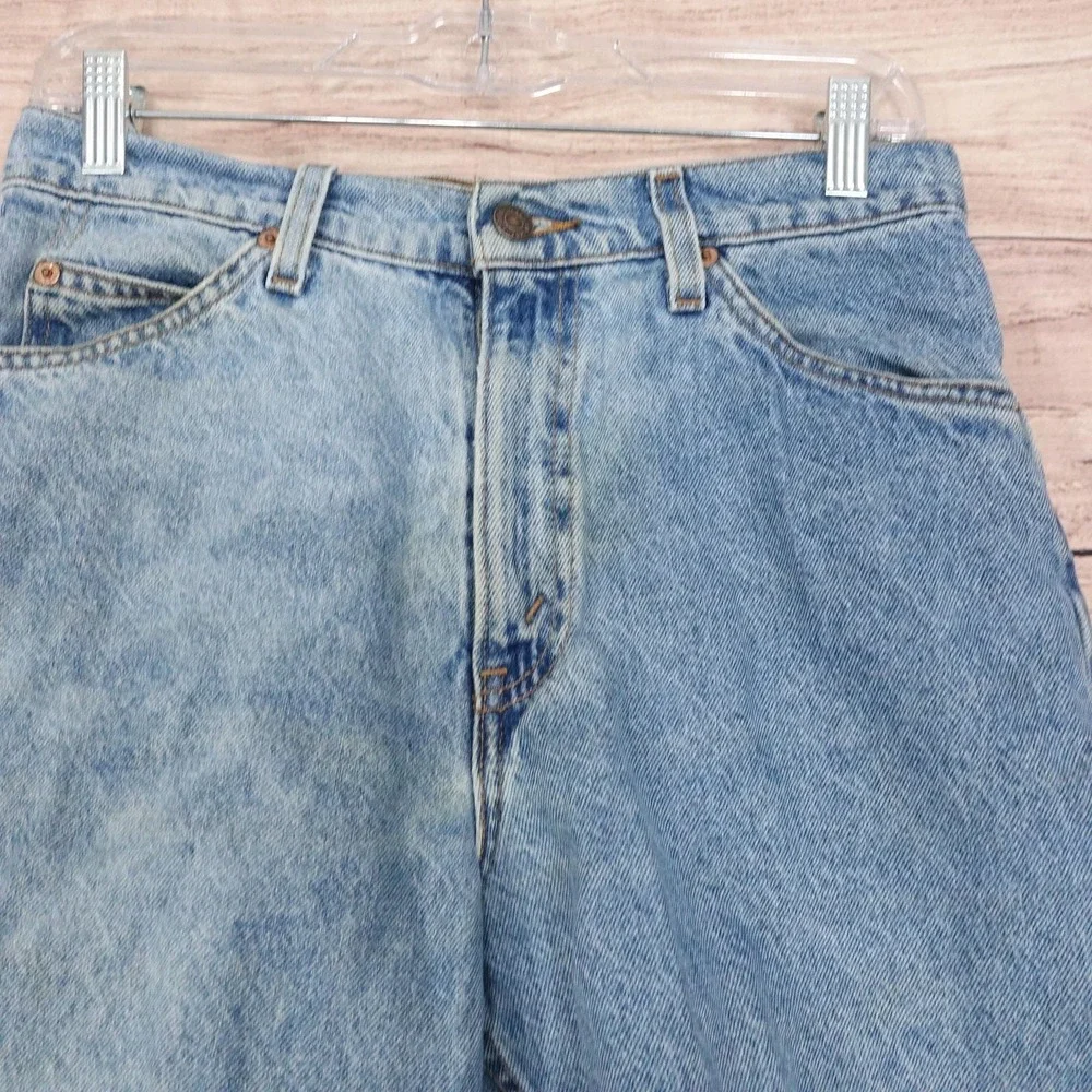 Levi's Jean Shorts Mens 29 Blue Denim 550 Relaxed Fit Bermuda 10 Inseam Vintage